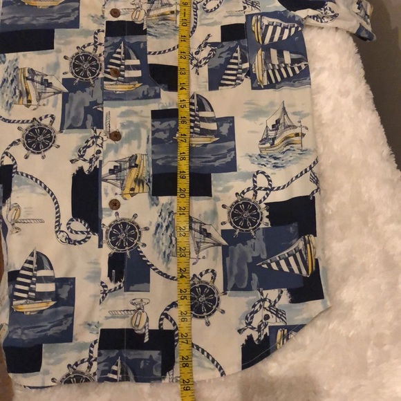 Men’s Casual Button Down, Roundtree & Yorke Short Sleeve Size Small - Picture 10 of 13